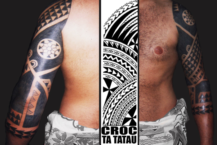 Marquesas Hawaiian Sleeve Made at Into You Tattoo London